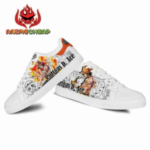 Ace Skate Shoes Custom Anime One Piece Shoes 6