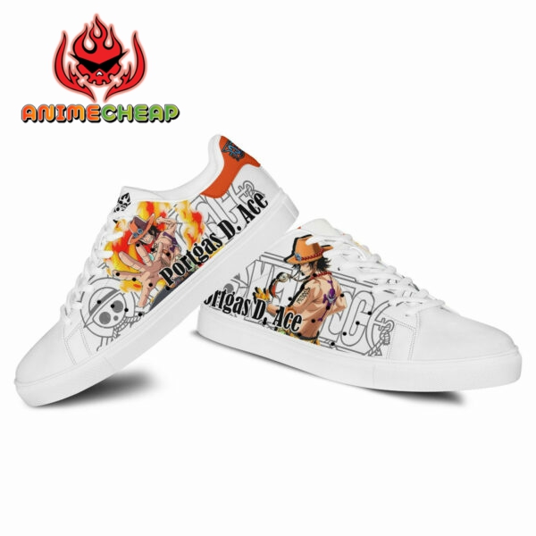 Ace Skate Shoes Custom Anime One Piece Shoes 3