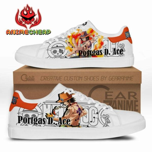 Ace Skate Shoes Custom Anime One Piece Shoes 1