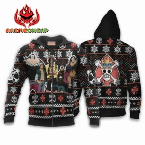Ace Spade Pirates Ugly Christmas Sweater Custom Anime One Piece XS12 6