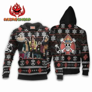 Ace Spade Pirates Ugly Christmas Sweater Custom Anime One Piece XS12 7