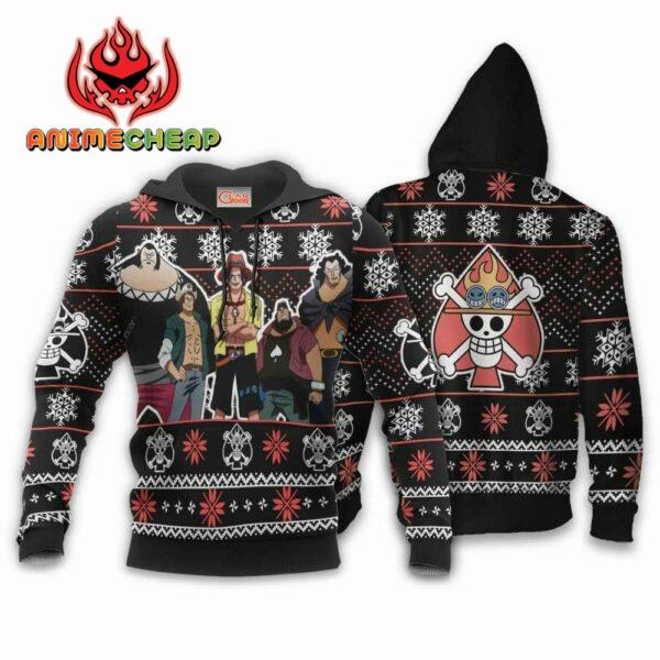 Ace Spade Pirates Ugly Christmas Sweater Custom Anime One Piece XS12 3
