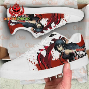 Akame Ga Kill Akame Skate Shoes Custom Anime Sneakers 5