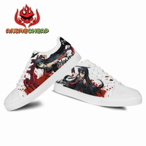 Akame Ga Kill Akame Skate Shoes Custom Anime Sneakers 6