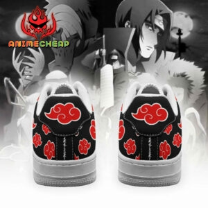 Akatsuki Cloud Air Shoes Custom Black Naruto Anime Sneakers 5