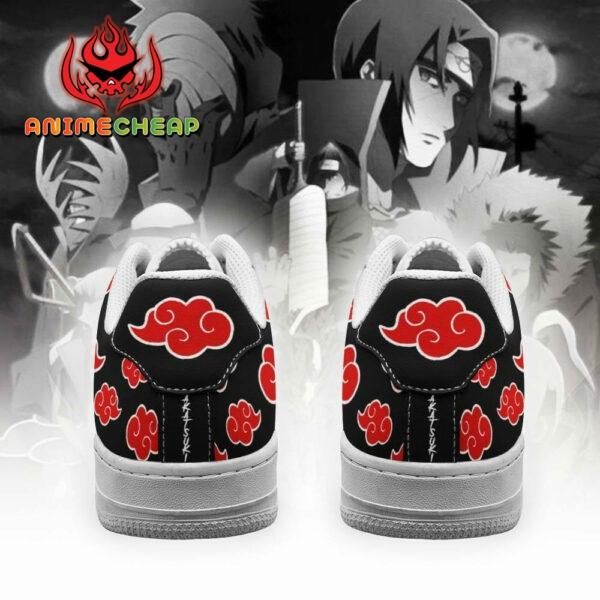 Akatsuki Cloud Air Shoes Custom Black Naruto Anime Sneakers 3