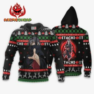 Akatsuki Itachi Ugly Christmas Sweater Custom Naruto Anime XS12 7