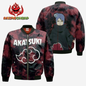 Akatsuki Konan Hoodie Custom Anime Naruto Merch Clothes Tie Dye Style 9