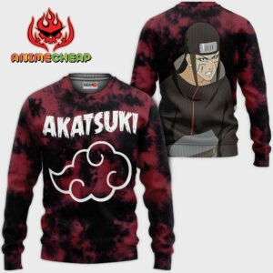 Akatsuki Kyusuke Hoodie Custom Anime Naruto Merch Clothes Tie Dye Style 7