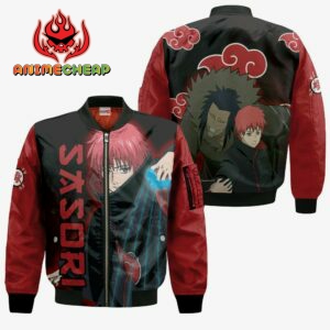 Akatsuki Sasori Hoodie Shirt Naruto Anime Zip Jacket 9