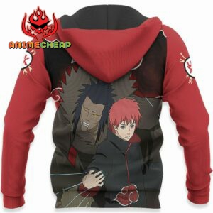 Akatsuki Sasori Hoodie Shirt Naruto Anime Zip Jacket 10