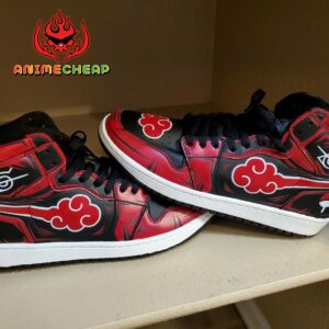 Akatsuki Shoes Custom Itachi Symbol Naruto Anime Sneakers 11