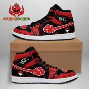 Akatsuki Shoes Custom Itachi Symbol Naruto Anime Sneakers 10