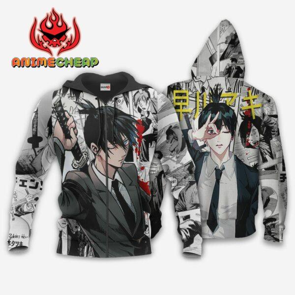 Aki Hayakawa Hoodie Custom Manga Style Chainsaw Man Anime Jacket Shirt 1