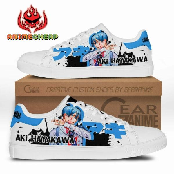 Aki Hayakawa Skate Shoes Custom Chainsaw Man Anime Sneakers 1