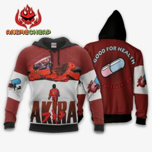 Akira Hoodie Good For Health Bad For Education Custom Akira Anime Jacket 9
