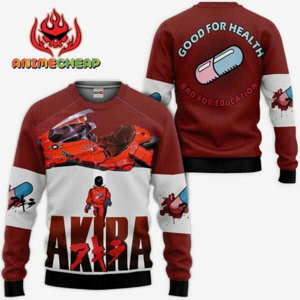 Akira Hoodie Good For Health Bad For Education Custom Akira Anime Jacket 3