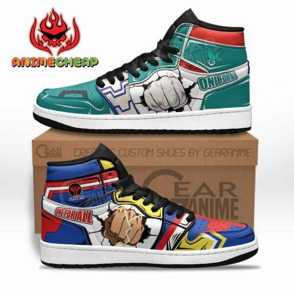 All Might and Deku Shoes Custom One For All My Hero Academia Sneakers 1