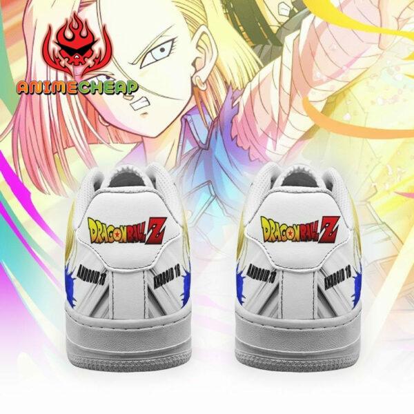 Android 18 Air Shoes Custom Anime Dragon Ball Sneakers Simple Style 3