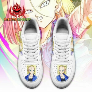 Android 18 Air Shoes Custom Anime Dragon Ball Sneakers Simple Style 4