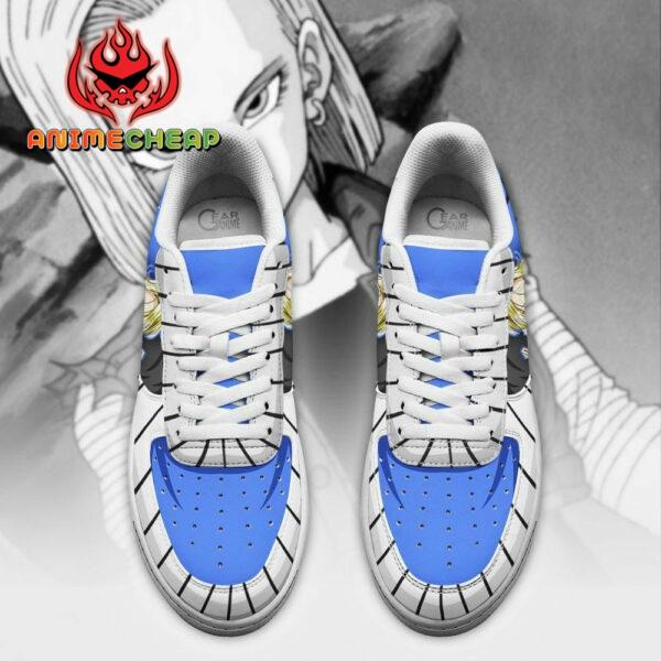 Android 18 Air Shoes Custom Anime Dragon Ball Sneakers 3