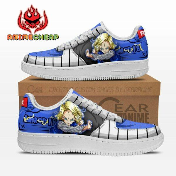 Android 18 Air Shoes Custom Anime Dragon Ball Sneakers 1