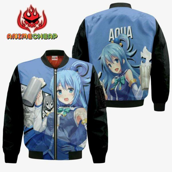 Aqua KonoSuba Hoodie Anime Jacket Shirt 4