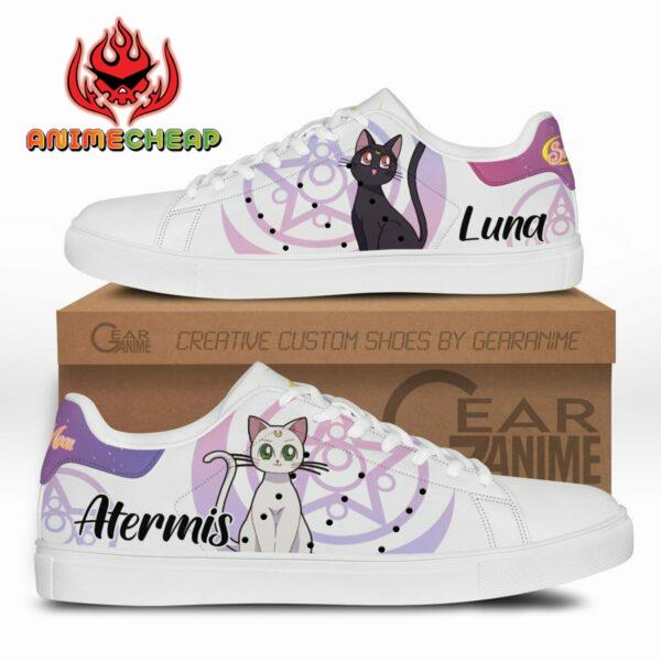 Artemis And Luna Skate Shoes Custom Sailor Anime Sneakers 1