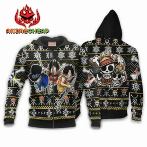 ASL Pirates Ugly Christmas Sweater Custom Anime One Piece XS12 6