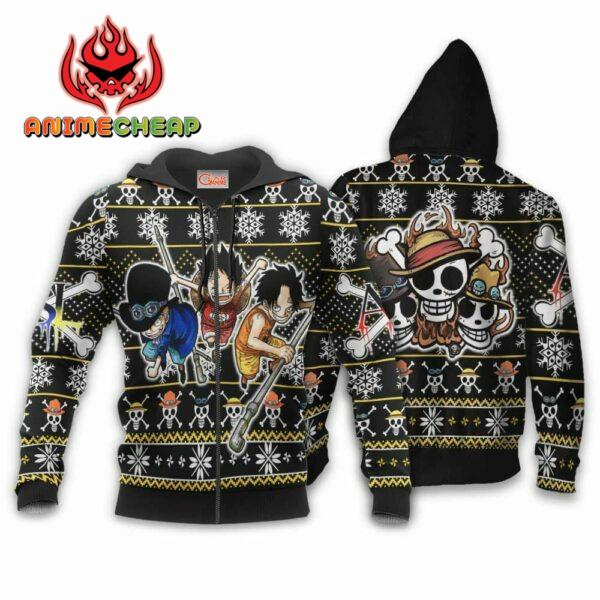 ASL Pirates Ugly Christmas Sweater Custom Anime One Piece XS12 2