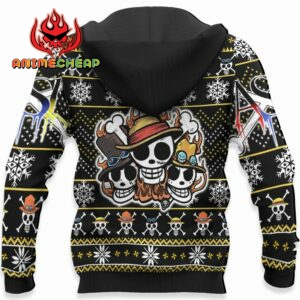 ASL Pirates Ugly Christmas Sweater Custom Anime One Piece XS12 8