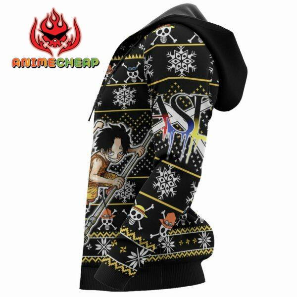 ASL Pirates Ugly Christmas Sweater Custom Anime One Piece XS12 5
