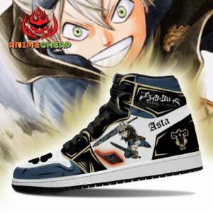 Black Bull Asta Fight Shoes Black Clover Anime Sneakers 6
