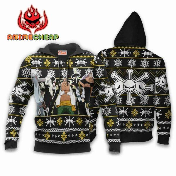 Blackbeard Pirates Ugly Christmas Sweater Custom Anime One Piece XS12 3