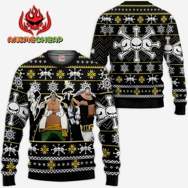 Blackbeard Pirates Ugly Christmas Sweater Custom Anime One Piece XS12 1