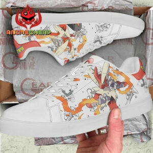 Blaziken Skate Shoes Pokemon Custom Anime Sneakers SK11 5