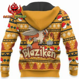 Blaziken Ugly Christmas Sweater Custom Anime Pokemon XS12 8