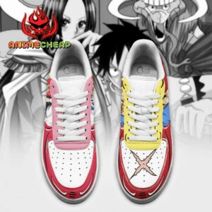 Boa Hancock And Luffy Air Shoes Custom Anime One Piece Sneakers 7