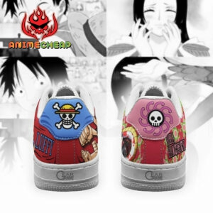 Boa Hancock And Luffy Air Shoes Custom Anime One Piece Sneakers 6