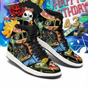 Brook Shoes Custom Anime One Piece Sneakers Gift Idea 4