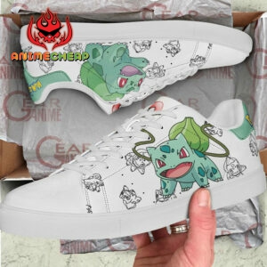 Bulbasaur Skate Shoes Pokemon Custom Anime Sneakers SK11 5