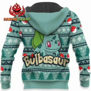Bulbasaur Ugly Christmas Sweater Custom Anime Pokemon XS12 8