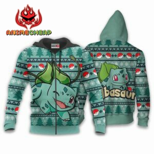 Bulbasaur Ugly Christmas Sweater Custom Anime Pokemon XS12 6