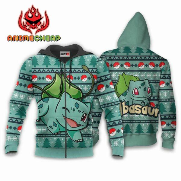 Bulbasaur Ugly Christmas Sweater Custom Anime Pokemon XS12 2