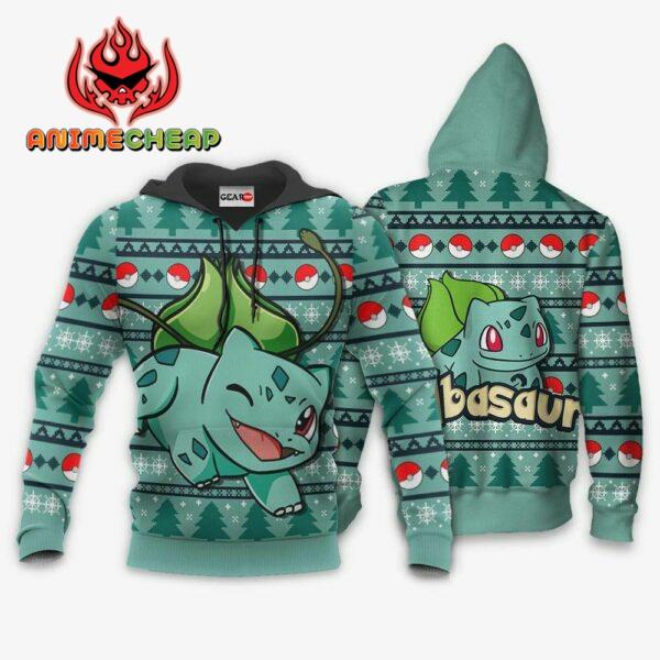 Bulbasaur Ugly Christmas Sweater Custom Anime Pokemon XS12 3