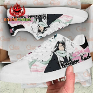 Byakuya Kuchiki Skate Shoes Custom Anime Bleach Shoes 5