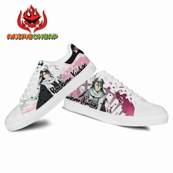 Byakuya Kuchiki Skate Shoes Custom Anime Bleach Shoes 4