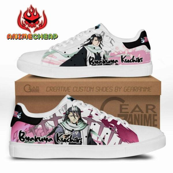 Byakuya Kuchiki Skate Shoes Custom Anime Bleach Shoes 1