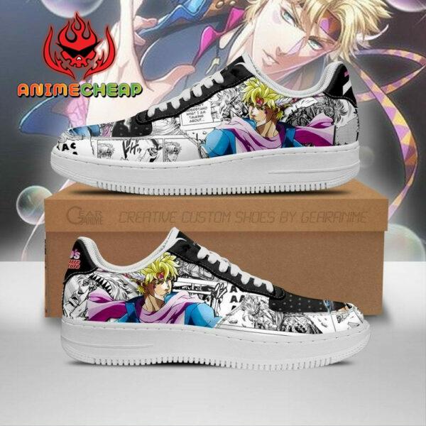 Caesar Zeppeli Shoes Manga Style JoJo’s Anime Sneakers Fan Gift PT06 1