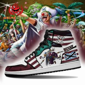 Captain Buggy Shoes Custom Anime One Piece Sneakers 5